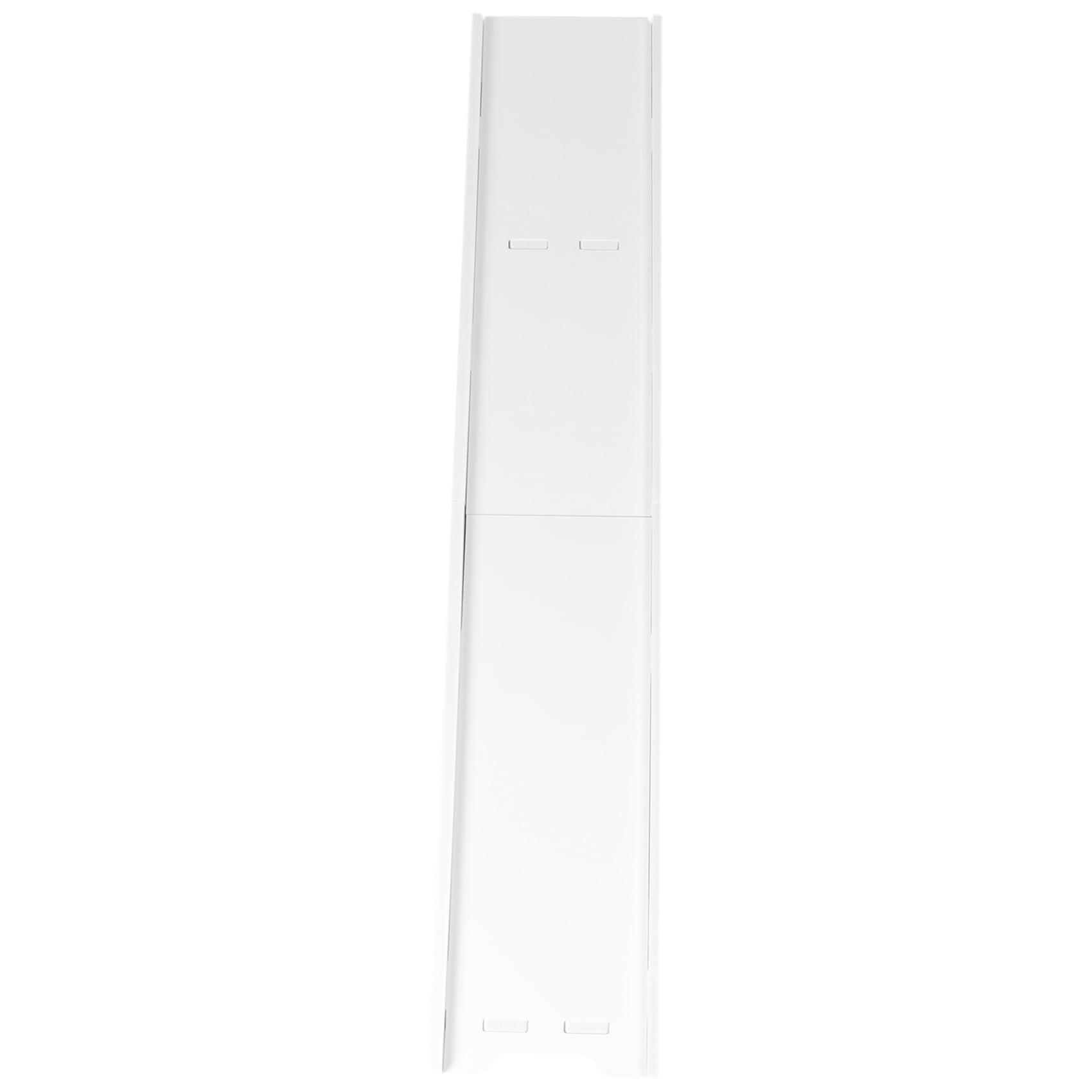 Gabinete de almacenamiento de baño de PVC blanco para espacios pequeños sobre el inodoro, diseño de esquina, solución de almacenamiento compacta y elegante (blanco)