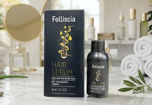 Image of FOLLI-SCIA Hair Growth Support Serum for Normal to Thinning Hair, 30ml, Pack of 2