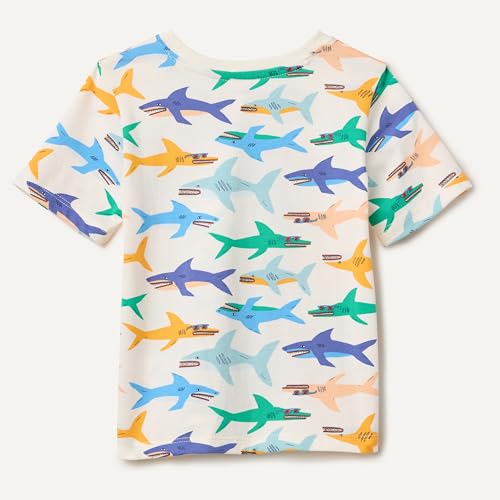 Image of Amazon Essentials Boys and Toddlers' Short Sleeve Tee Shirts, Cotton Jersey, Multipacks