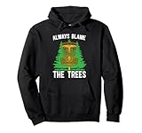 dai sempre la colpa agli alberi flying disc golf frisbee disc golf felpa con cappuccio
