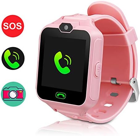 Smart Watch for Kids,Smartwatches for Girls Boys Phone Watch Camera SOS Alarm Clock, Smart Watch for Kids Girls Boys Birthday Great Gifts(Pink)