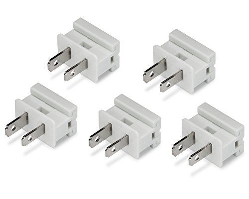 Get Special Price Holiday Lighting Outlet Male White Slip Plug, Zip Plug, Vampire Plug, Gilbert Plug, Slide Plug (50, SPT-1)