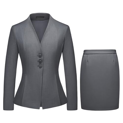 Women's Skirt Suit 2 Piece Set Business Office Suits for Women Dressy Professional Outfits