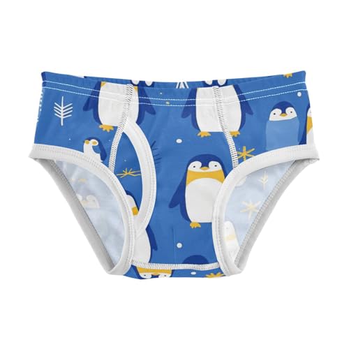 KLL Seamless Pattern Penguins Baby Boys Comfort Boxer Briefs Breathable Children Undies
