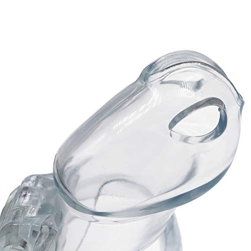 Image of HT-V4 Chastity Cage | Lightweight Resin Chastity Devices |Male Chastity Cage for Beginner |Adult Sex Toy |6 Color &5 Sizes Cage |5 Sizes Rings Included (Standard, Transparent)