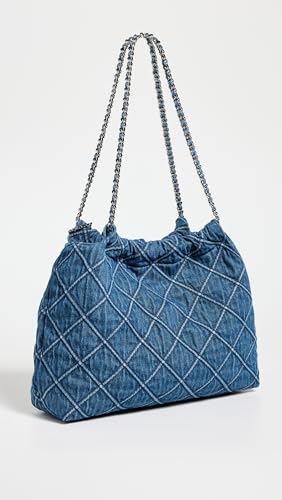 Tory Burch Women's Fleming Soft Denim Drawstring Bag3