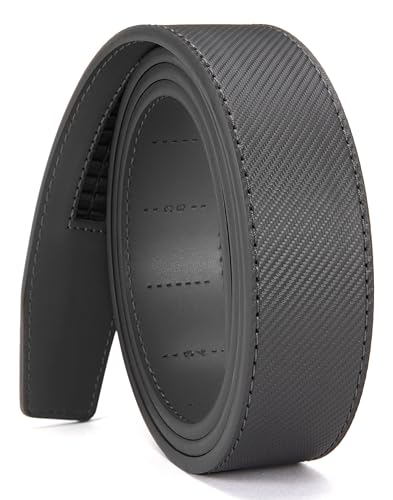 Image of CHAOREN Ratchet Belt Replacement Strap 1 3 /8 inch, Leather Belt Strap for 40MM Slide Click Buckle