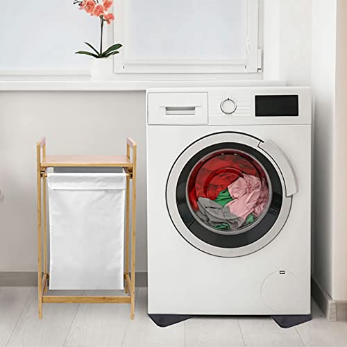 Premium Schwingungsdämpfer Antirutsch Pads,4 Stück Universal Vibrationsdämpfer mit Gummiunterlage und Waschmaschine Antivibrationsmatte,Anti Vibration Füße Dämpfer,für Waschmaschinen und Trockner