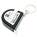 Cooplay Mini Shocking Fake Measuring Tape Tapeline Ruler Keychain Prank Toy Joke Funny Gadget Electric Shock Tricky Gag Veigar April Fools Day for Halloween Party
