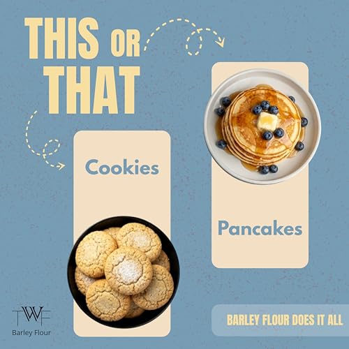 Image of TWF Virgin Barley Flour (5 X 1 Kg) - 100% Natural, High Fiber Flour for Baking & Cooking | Ancient Grain, Minimally Processed | Perfect for Plant-Based Diets