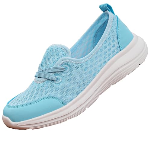 Orthopedic Shoes for Women Wide Width Women's Soft Sole Mesh Comfort Orthopedic Shoes Women Arch Support Orthotic Shoe Walking Slip On Diabetic Foam Sneaker Casual Comfortable Walking Sneakers
