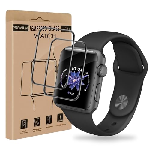 Cable Leader 2 Stück Schutzfolie für Panzerglas für Apple Watch Series 4/5/6/SE 44mm, 9H Härte Hohe Klarheit Apple Watch...