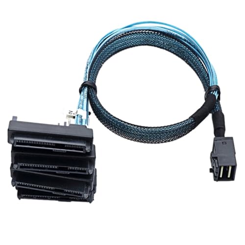 Applicable to Mini SAS SFF-8643 to 4X29n SFF-8482 Hard Drive Server Cable 3.33TF/1M