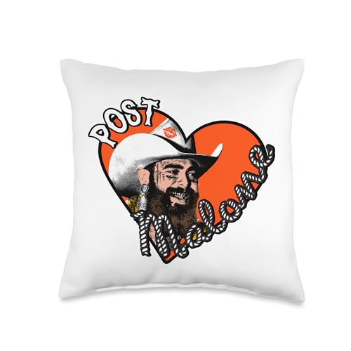 Official Post Malone Heart Photo Throw Pillow