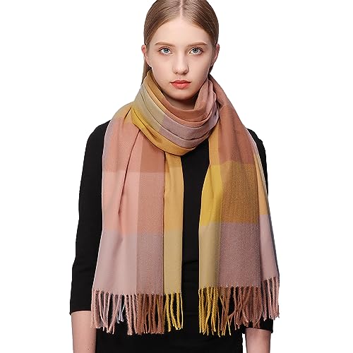 RIIQIICHY Plaid Scarf for Women – Pashmina Wrap