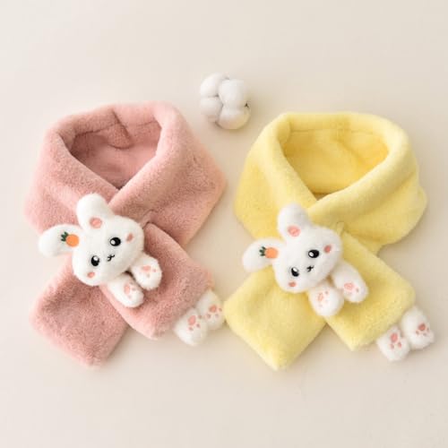 Plush Kids Scarf Thick Warm Furry Cross Child Cartoon Scarf Perfect for Winter, Cycling, Skiing, Gifts4