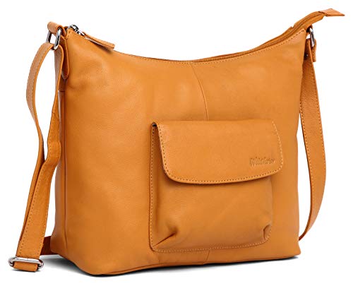 Image of WildHorn Nylon Shoulder Sling Bag for Women | Lightweight Crossbody Travel Bag with Multiple Zipper Pockets | Everyday Casual Handbag with Adjustable Strap (30 x 28 x 10 cm)