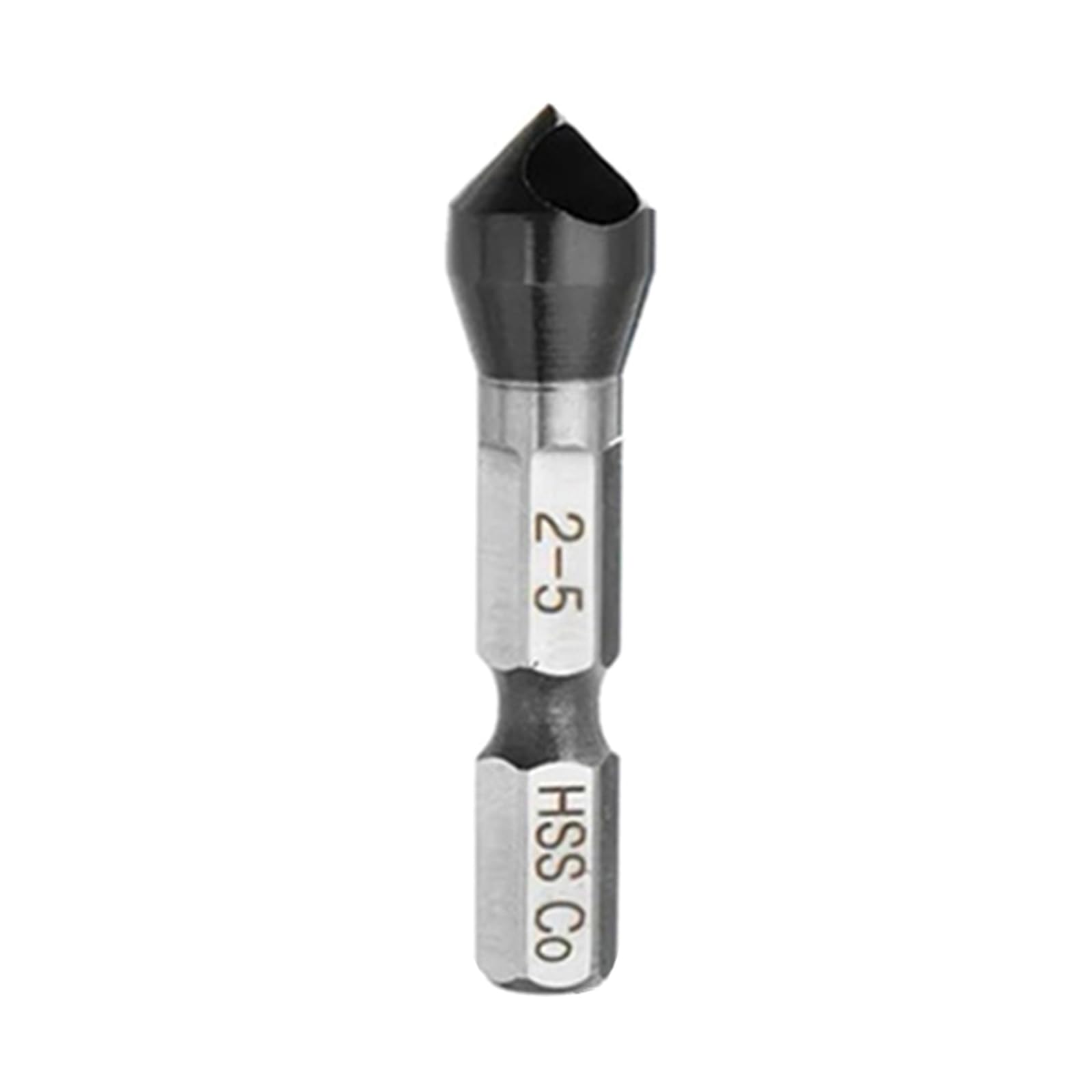 HRC89 Hardness Cobalt Hexagonal Shank Chamfering Tool TiAlN Countersink Drill Bit with Internal Hole Chamfer