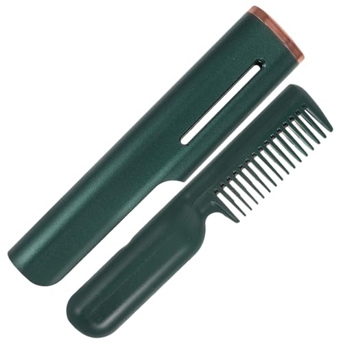Plancha para el cabello eléctrica con calentamiento USB, peine alisador pequeño y portátil para eliminar el frizz y alisar rápidamente, uso seguro cerca del cuero cabelludo, ideal para viajes, hogar y oficina miniatura 1