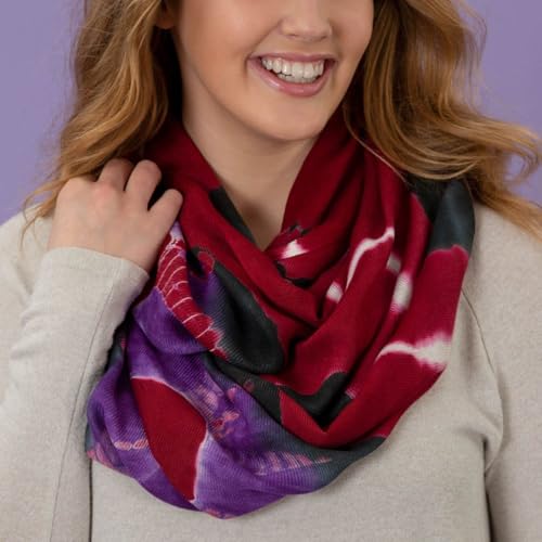 GreaterGood Handwoven Cascade of Colors Lightweight Women's Infinity Fashion Scarf Fair Trade & Artisan-Made Gift For Ladies2