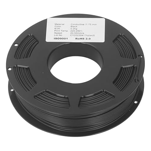 Filamento PLA Conductivo, Filamento de Impresora 3D de 1,75 Mm, Resistividad de 1,42 Ω · CM, Buena Durabilidad, Amplia Aplicación, para Joystick LED, Llaveros, Velocidad de | Ya disponible en tu tienda friki favorita! En mundofriki.es!