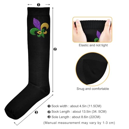 Image of Wusikd Heartbeat Symbol Compression Socks for Women and Men Circulation Black Long Socks for Athletic Running 1