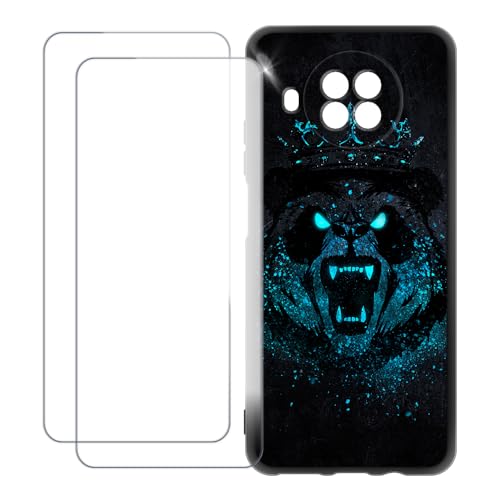 UOGNADGD Xiaomi Redmi Note 9 Pro 5G �Ƃ̌݊������� �J�X�^���J���t���P�[�X�{�����K���X�ی�t�B����2���t�� ? �Ռ��z�������h�~ (�{���Ă���p���_)