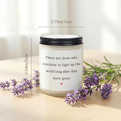 Image of Sympathy Gifts for Loss of Loved One, Sympathy Candle 7Oz | Memorial Gifts, Condolences Gift for Loss Mother Father Husband, Grief Bereavement Gift, Memorial Candle, Lavender Scented