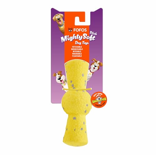 Image of BarkButler x FOFOS Super Bounce Toys Stick Dog Toy, Tough Chew Toys for Dogs, Dog Toys for Medium Dogs (0-20kgs) - Yellow