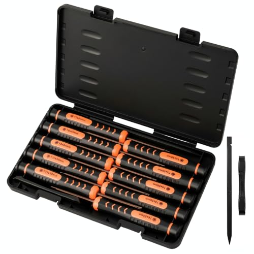 Torx Screwdriver Set with Case, NEWFIX 10-Piece T2-T15 Small Torx Security Bits with T2 T3 T4 T5 T6 T7 T8 T9 T10 T15 Star Driver Tool Kit for Apple,Macbook,Xbox,PS4,PS5,Computer,Knives & Ring Doorbell