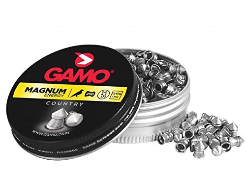 Outletdelocio. 4 latas de 250 perdigones Gamo Magnum de Copa-Punta 4,5mm. 4-36579 23054