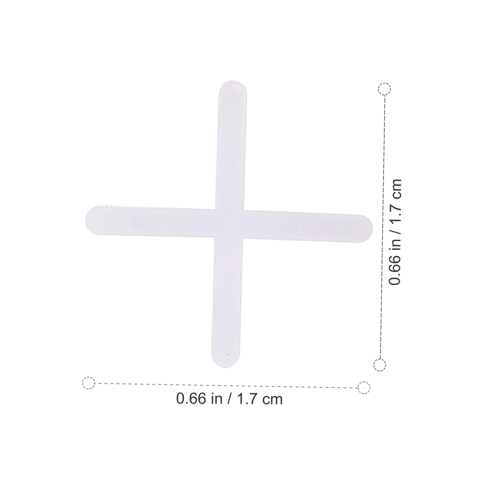 BESTonZON Entretoises Croisées Pose Précise et Rapide Lot de 10000 en Pe Blanc, Réutilisables, pour Carrelage, pour Pose de Carrelage au Sol
