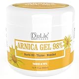 Dulàc - Árnica Gel 500 ml Efecto Frio para Contusiones e Hinchazones, Crema de Árnica 98% No Grasa, Fórmula Natural, Acción Intensa Ideal para Masaje Deportivo, Muscular y Articular