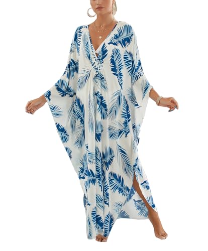 sunforyou Kaftan Dresses for Women Plus Size Lightweight Caftans Swimsuit Cover up...