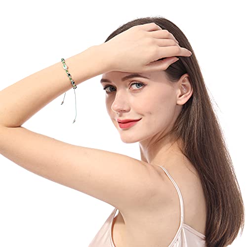 BONITTER 24/12Pcs Mexican Braclets Virgin Mary San Judas Bracelet For Women Red String Evil Eye Green Beads Anklets Jewelry4