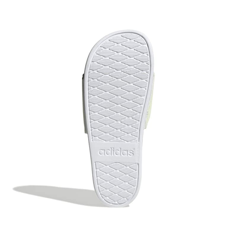 Image of Adidas womens Adilette Comfort ALMLIM /FTWWHT /FTWWHT Slide Sandal - 4 UK (LIN06)