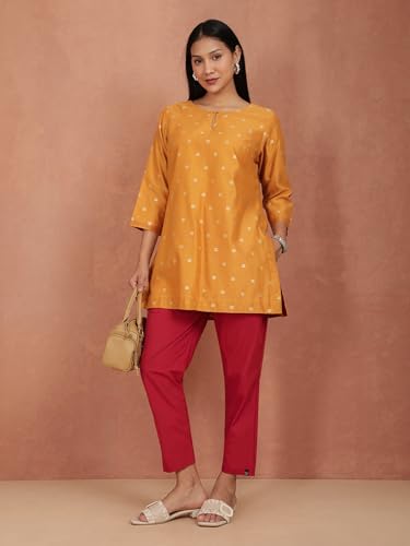 Image of TWIN BIRDS Women Cotton Kurti Pants | Straight Fit Ethnic Daily Trousers