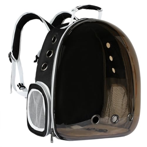Mochila para mascotas cómoda color marrón, ideal para pasear a tu perro o gato con total soltura 2