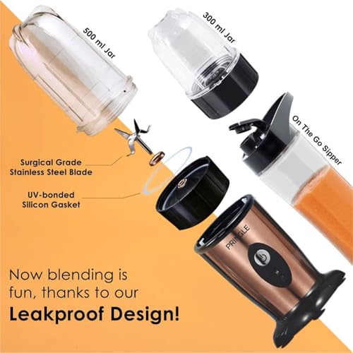 Image of Pringle NB103 Nutri Blender 600W | 22000 RPM High-Speed | Smoothie Maker & Mixer Grinder | 100% Copper Motor | Stainless Steel Blades |3 Unbreakable Jars | 3-in-1 Grind Mix Blend | 2 Yr Warranty