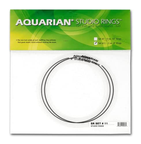 Aquarian Drumheads SR SET#11 Studio Rings two 8-inch