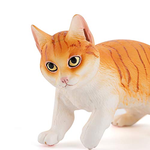 Orange Cat Animal Model Action Figures Family Party Supplies Desktop Decoration Cake Toppers Collection Toys For 5 6 7 8 Years Old Boys Girls Kid Toddlers #TOP3