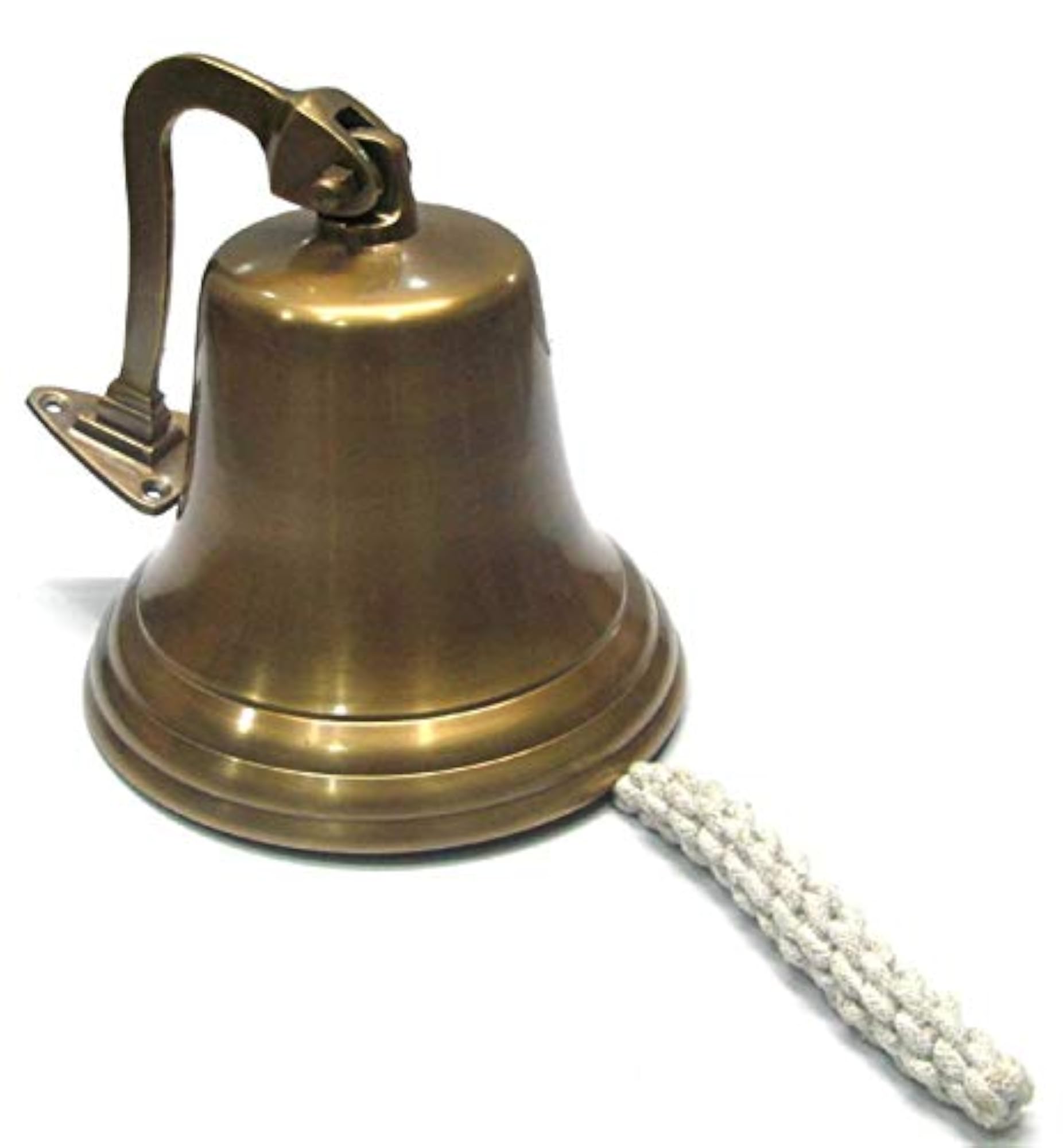 Nautical Antique Brass Wall Hanging Bell