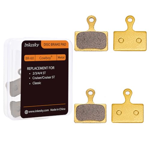 Inkesky Brake Pads Compatible with Cowboy 2/3/4 (C2/C3/C4/C4ST), Cruiser/Cruiser ST/Classic, Shimano K03S/K04S/K05S, TEKTRO F10BS (Metal)