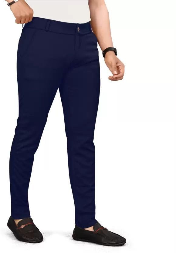 Image of Vanits Men's Slim Fit Casual Trousers Pack of 1