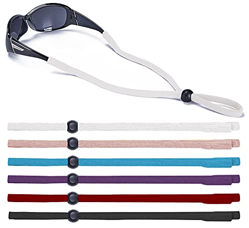 SHINKODA Adjustable Sunglass Cord Sports Eyeglass Lanyard Glasses Neck Holders Universal Fit Elastic Rope Eyewear Retainer Strap Outdoor Gifts Family Pack