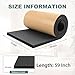 FONUNO Foam Padding Sheets with Adhesive Foam Insulation Neoprene Sheets Closed Cell Insulation Neoprene Rubber Roll for Gaskets Liner Crafts DIY Projects, Black, 12