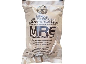 Ultimate 2018 US Military MRE Complete Meal Inspection Date January 2018 or Newer Lemon Pepper Tuna