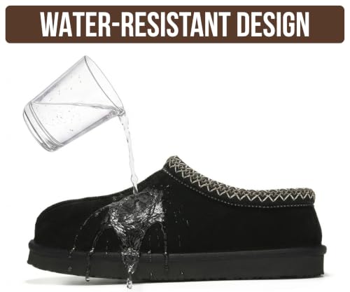 Image of Project Cloud Mens Slippers Genuine Leather Australian Shearling Slippers