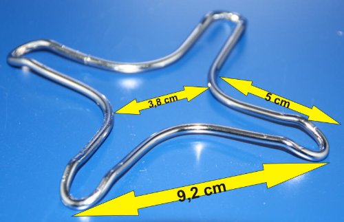 Preisvergleich Produktbild MAAJ® 2x GASHERDKREUZ / GASHERDREDUZIERER - MADE IN ITALY - STERN