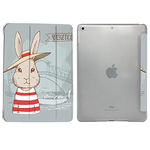 Image of DuraSafe iPad Pro 9.7 inch 2016 Case A1673 MLMP2HN /A MM172HN /A MLMN2HN /A MLMQ2HN /A A1674 A1675 MLMW2HN /A MLMX2HN /A MM192HN /A MLMV2HN /A MLN02HN /A MLMY2HN /A MLN12HN /A MM1A2HN /A MLPX2HN /A - Bunny Hat